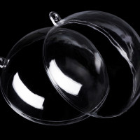 Plastová koule Ø8,5 cm dvoudílná, 1balík-2ks